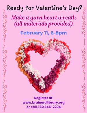 Yarn Heart Wreath Yarn Heart Wreath